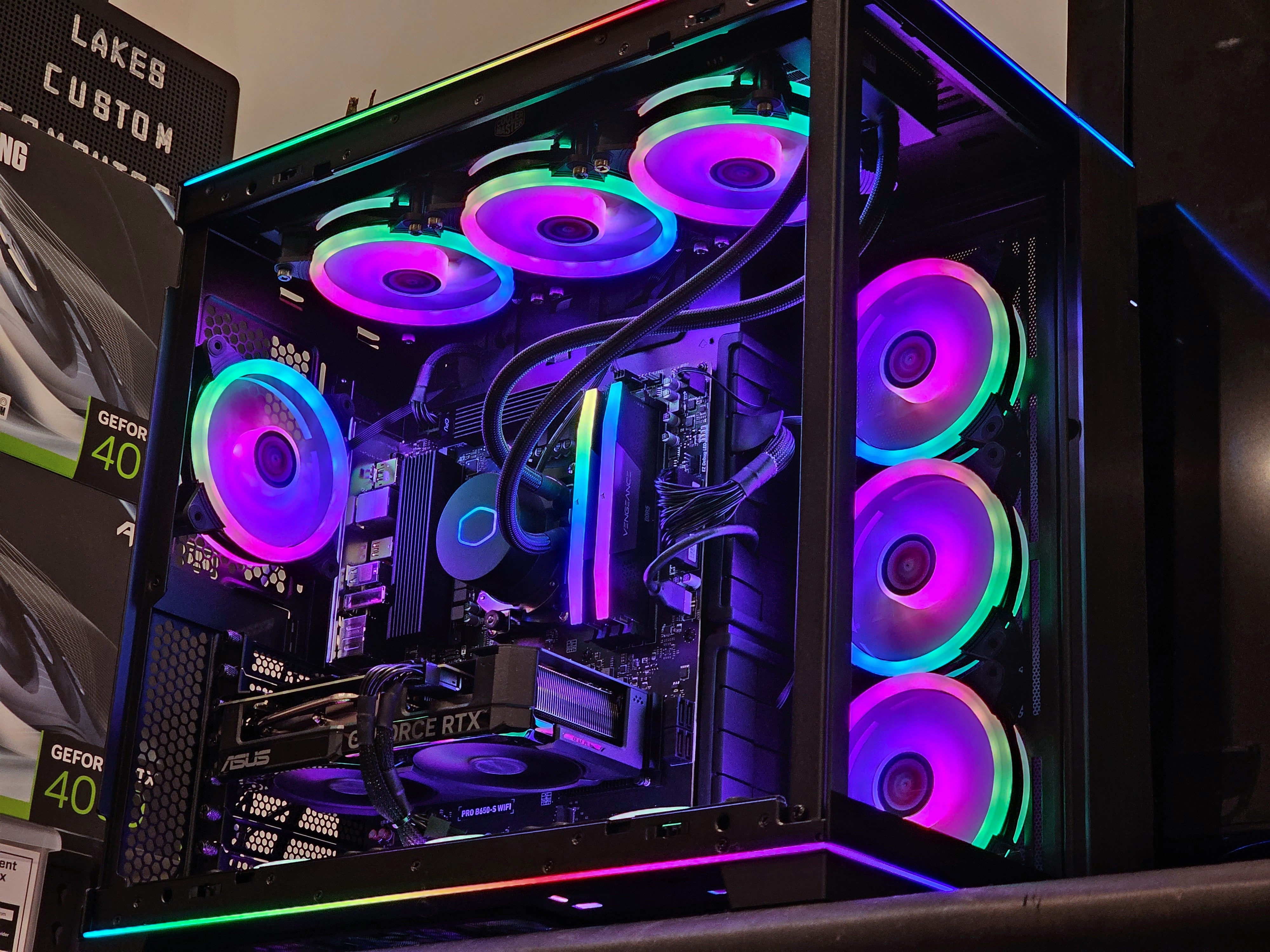 Cam's RGB Lian Li 40 Series PC (Ryzen 7 7700X + RTX 4060) - Lakes Custom Computers