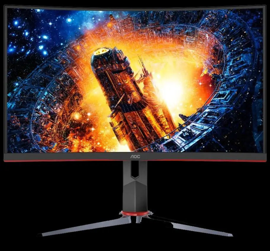 AOC 31.5" Curved 1ms 165Hz Full HD FreeSync Ultra Narrow Border Gaming Monitor - DP x 1, HDMI x 2, VGA x1. VESA100mm Low Blue LCC