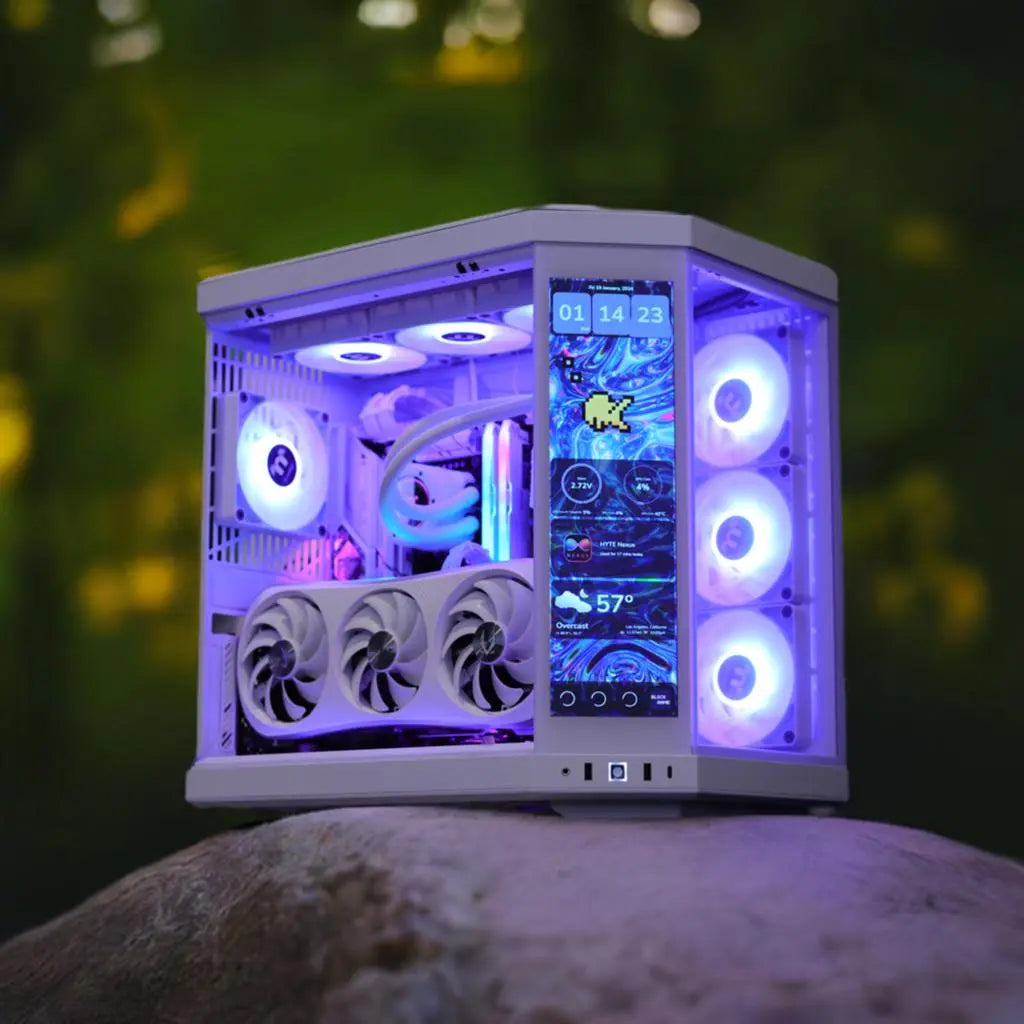 Adams White Y70 PC (i7 14700KF + RTX 4090) Lakes Custom Computers