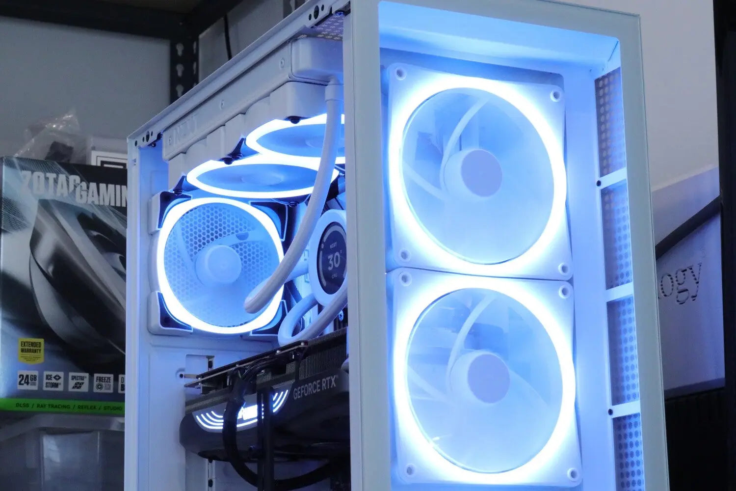 Gavin's White Intel 13th Rig (i9 13900KS + RTX 4080) Lakes Custom Computers