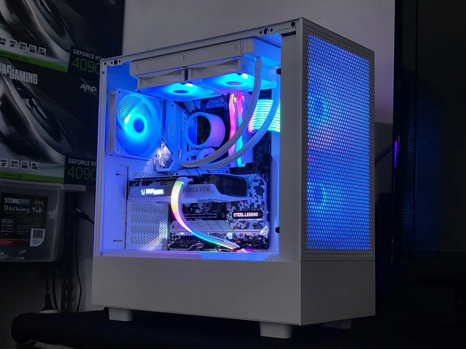 Jacobs H5 White PC (i5 13600KF + RTX 4070) Lakes Custom Computers