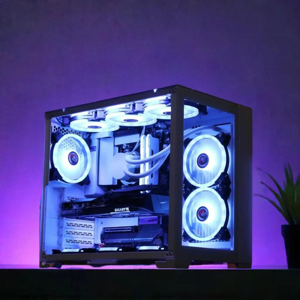 @Jingobingo_tech White Lian Li Rig (Ryzen 5 5500 + RTX 3050) Lakes Custom Computers