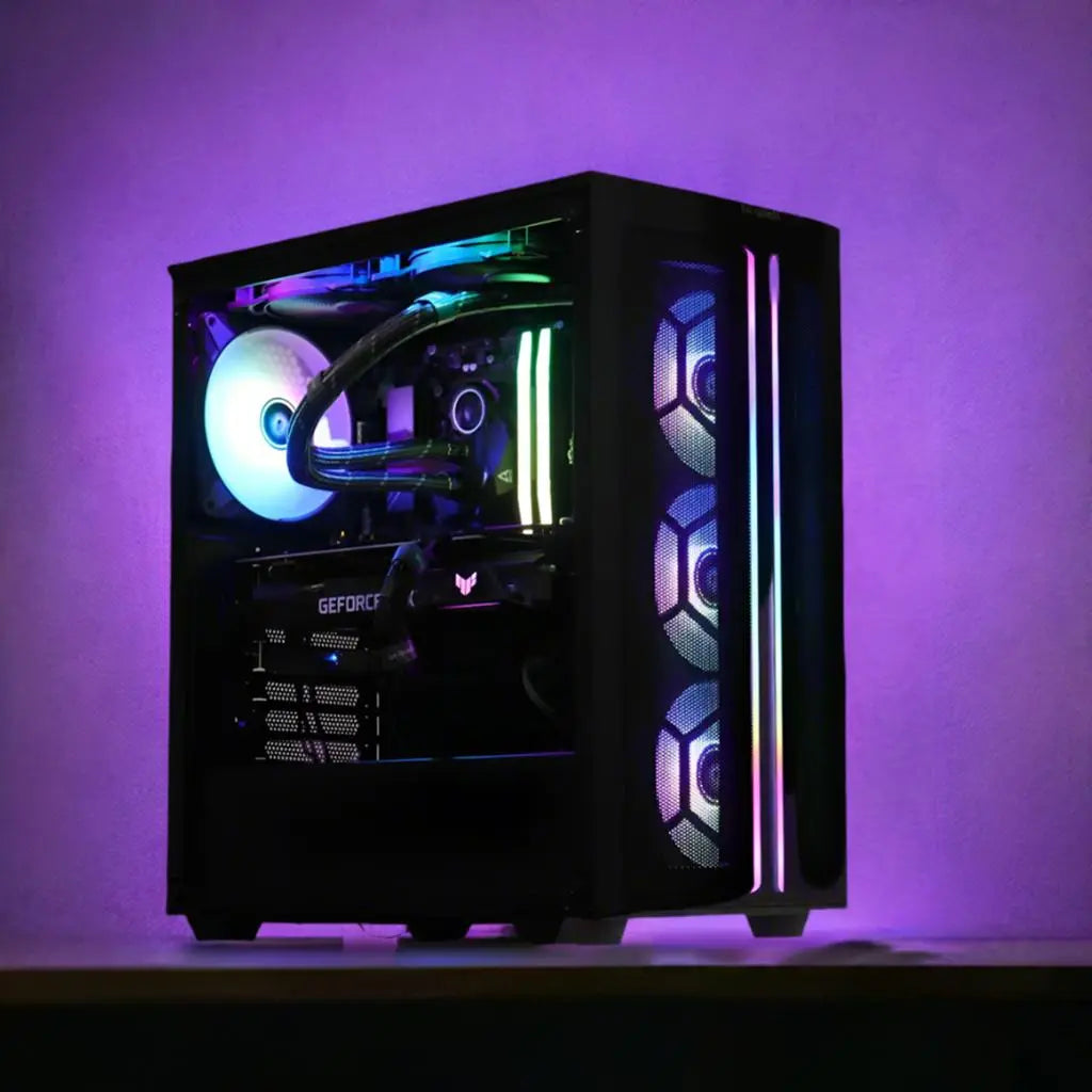 Kaitlin's Black 500DX PC (Ryzen 7 7800X3D + RTX 4060) Lakes Custom Computers