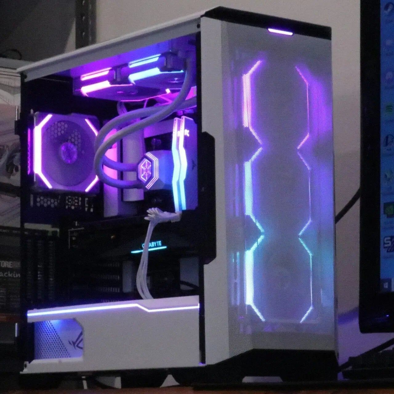 LCC Design White & RGB AMD Rig (Ryzen 5 5600X + RTX 3060Ti) Lakes Custom Computers