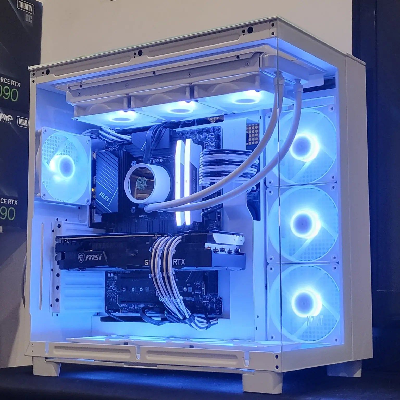 Marek's H9 White PC (i9 13900KF + RTX 4070) Lakes Custom Computers