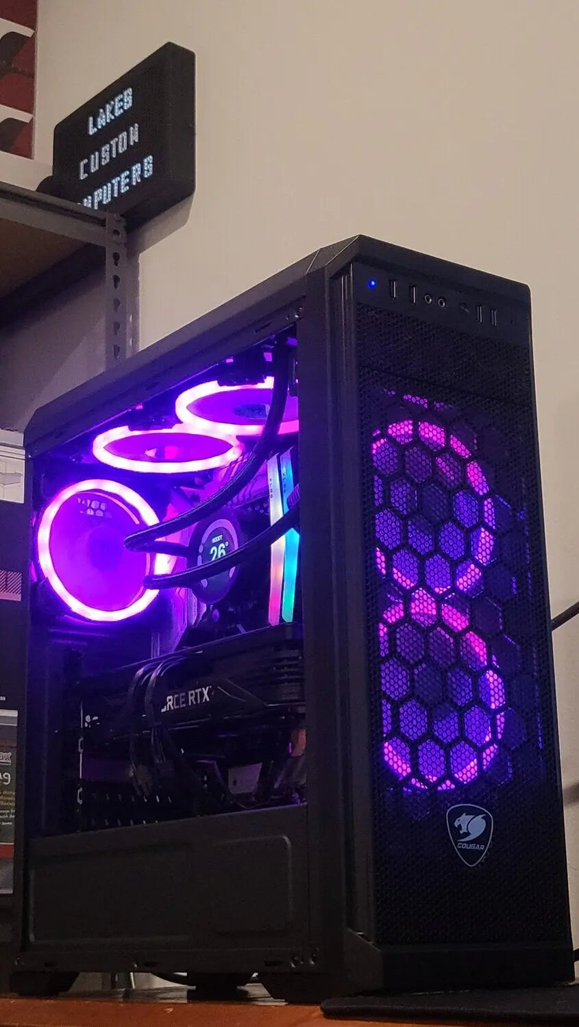 Ronalds Black & RGB Intel Rig (i9 12900KF + RTX 4060Ti) Lakes Custom Computers