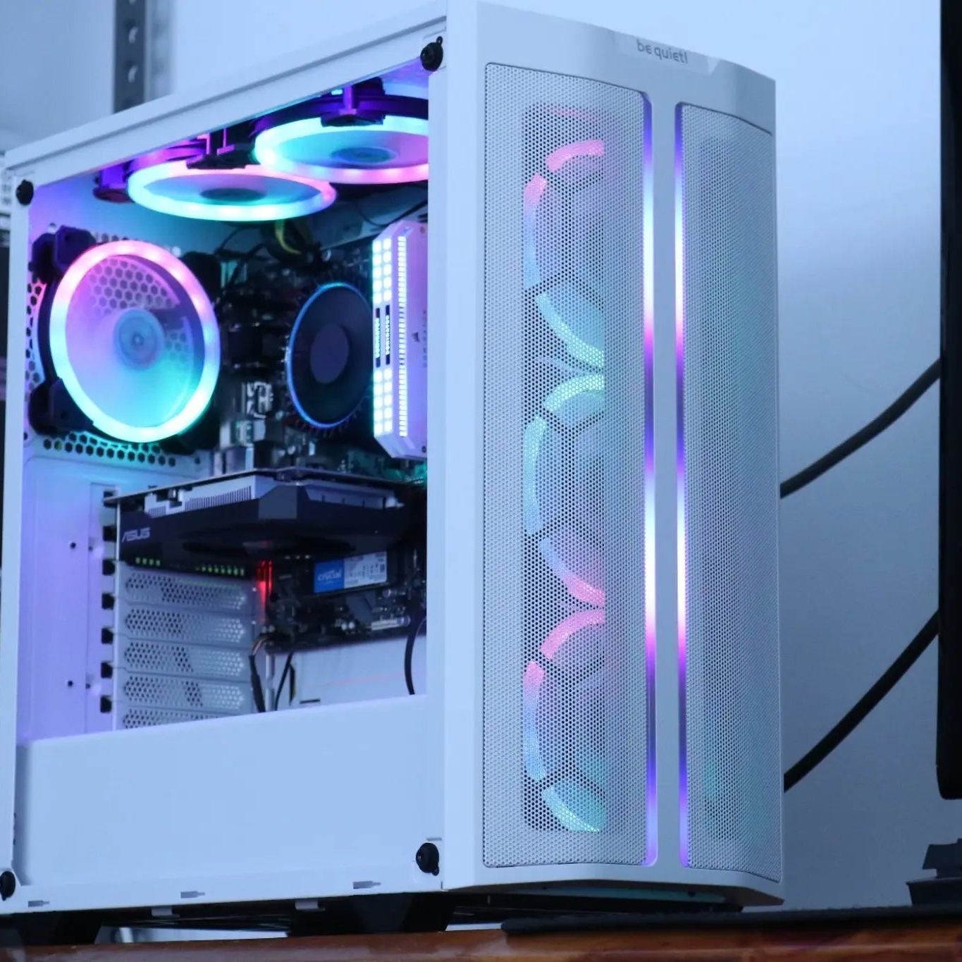 Shaelyns White & RGB Intel Rig (i5 12400F + GTX 1650) Lakes Custom Computers