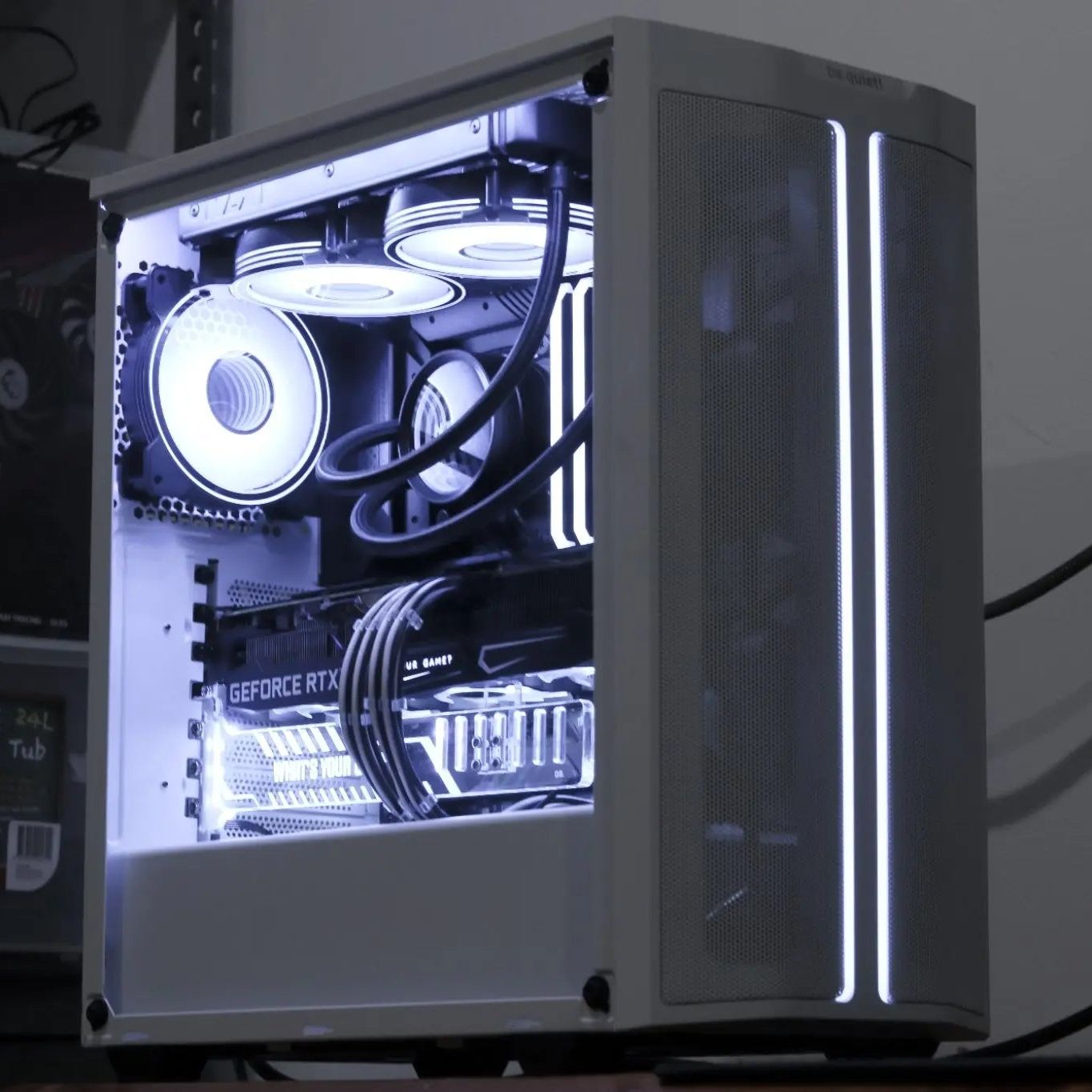 Tyson's Frosty BeQuiet 500DX Rig (i7 12700F + RTX 4060Ti) Lakes Custom Computers