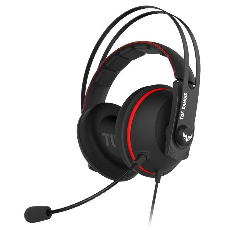 ASUS TUF GAMING H7 CORE RED PC / PS4 / Nintendo Switch / Mobile / XBox Gaming Headset, Onboard 7.1 Virtual Surround LCC